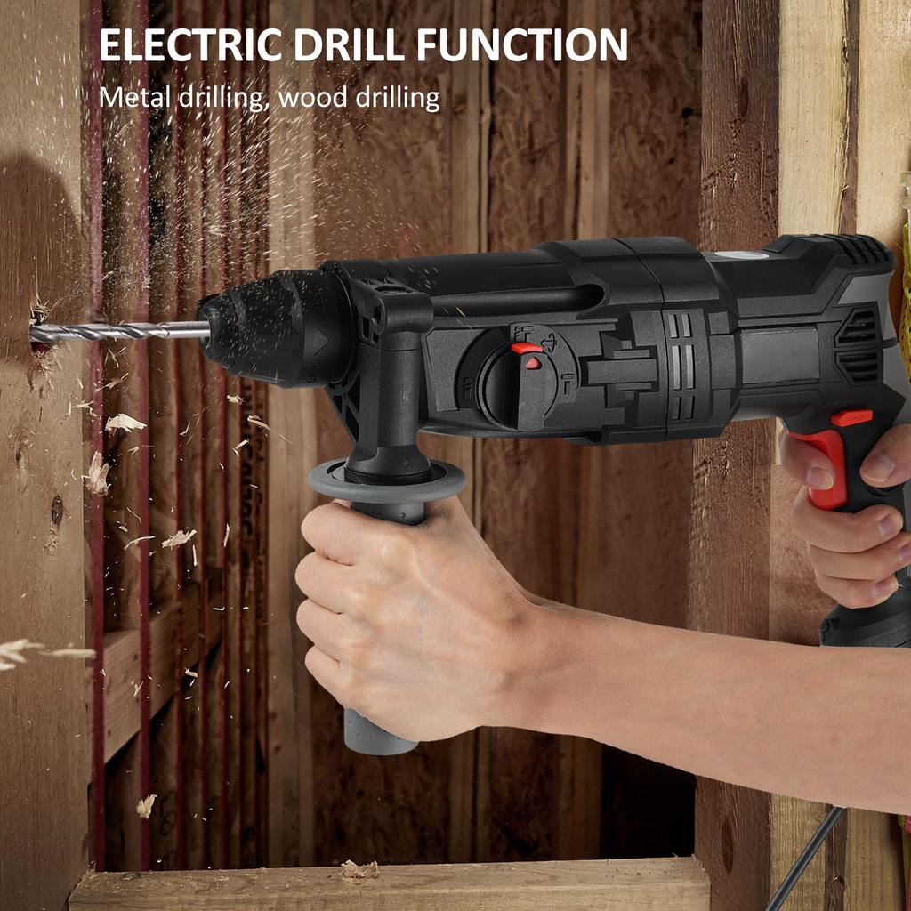 AC110V 800W High Power Rotary Hammer Drill Electric Hammer ConcreteMasonry Rotary Hammer with