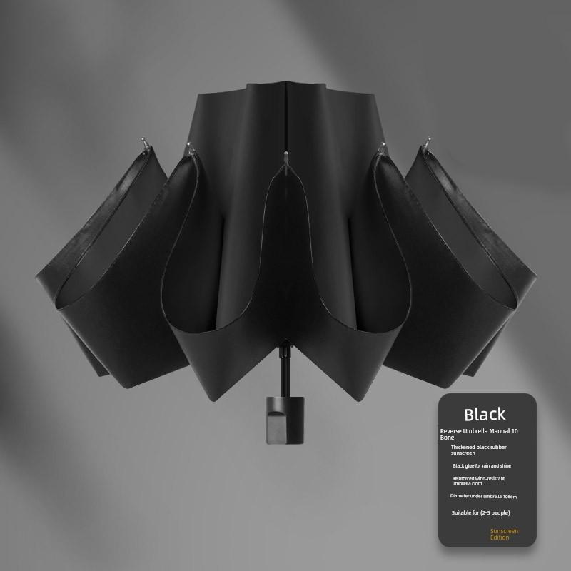 Automatic Folding Umbrella for Men, Enlarged, Reinforced, Thickened, Sturdy, Wind-Resistant, Dual-Use for Sun and Rain, Sunshade Umbrella