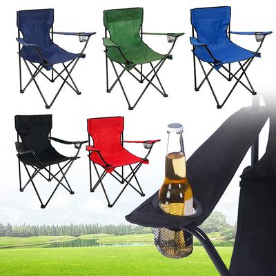 Camping Folding Chair Fishing Chair with Carrying Bag & Armrest Outdoor Collapsible Chair Heavy Duty for Beach Picnic