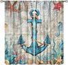 Octopus Curtains Ocean Animal Coral Nautical Map Starfish Sealifes Beach Theme Pattern Window Drapes Bedroom Kitch Curtain For Sleeping Area Polyester