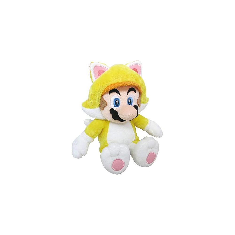 San-ei Super Mario 3D World Cat Mario Plush Toy 22cm Height