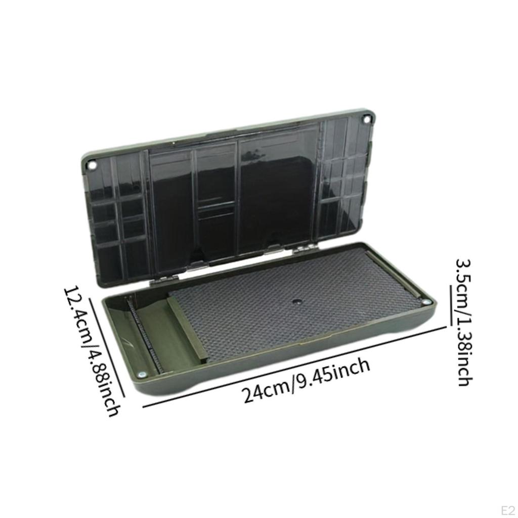 Rig Box Fly 2 Layer Baitcasting Lightweight PVC Portable Fishing Storage Tackle Bait