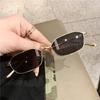 Trendy Polygonal Metal Sunglasses 2024 - High-End UV Protection for Women