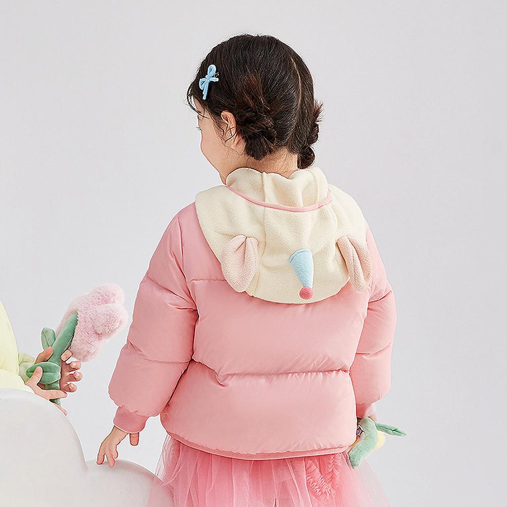 25 Piece Winter Children's Warm and Casual Two-Piece Down Jacket Set for Infants and Young Girls