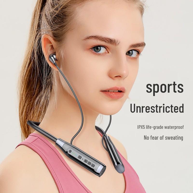 A13T Bluetooth Neckband: Four-Speaker In-Ear Wireless Sports Headset