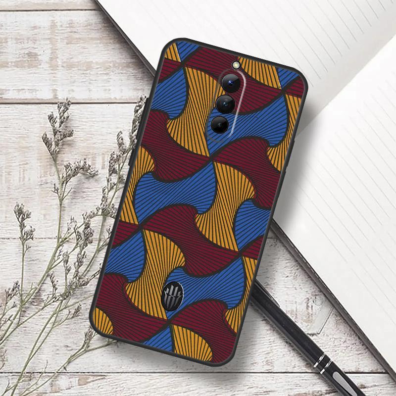 African Fabric Print Case For ZTE Nubia RedMagic 6 7 6S 7S Pro 5G RedMagic 11 8 8S 9 9S 10S Pro Plus 10 Air Cover