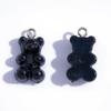 Colorful Transparent Bear Resin Pendant for DIY Jewelry and Keychains