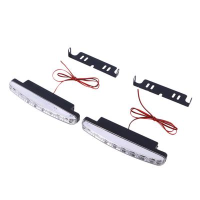Iplusmile 2 Peças 8 Luzes Diurnas Luzes de Condução Led DRL Luzes de Carro LED