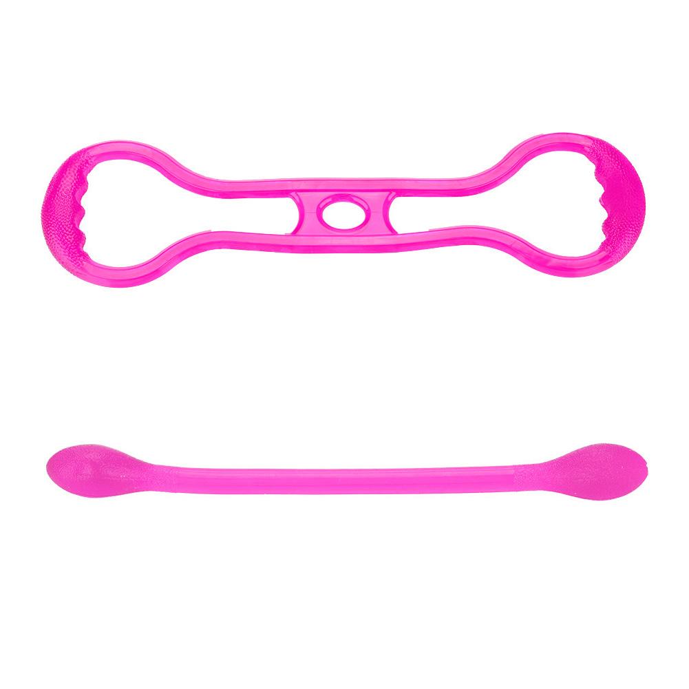 Pull Rope Silicone Resistance Band Gym Muscle Fitness Chest Expander Set (Blue)