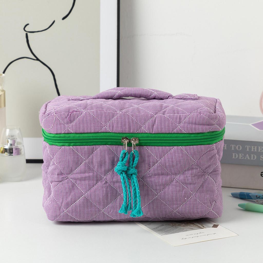 Trousse de Maquillage de Voyage Minimaliste Urbaine en Polyester avec Design Respirant Pour Femmes et Hommes