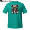 Scary Voodoo Bear T-Shirt Mens Womens Tees Top – Halloween Plush Doll with Buttons and Stitches
