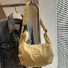 Korean Style Lightweight Shoulder Bag Cream Color Simple Dumpling Bag  Girls