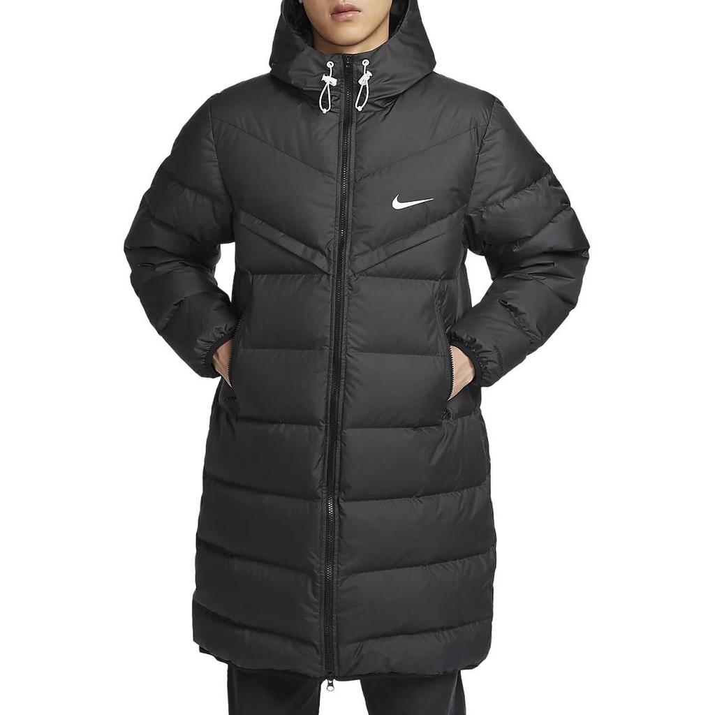 Nike Giacca Uomo con Cappuccio Impermeabile Isolata Windrunner Storm-Fit Giacche Nere HQ4185-010