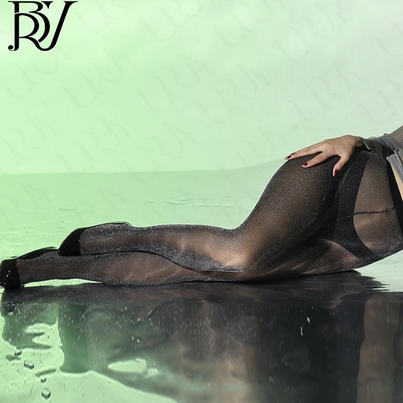 

Роскошные шелковые колготки золотого и серебряного цвета - высококачественные летние бархатные нижние чулки Large size чёрный