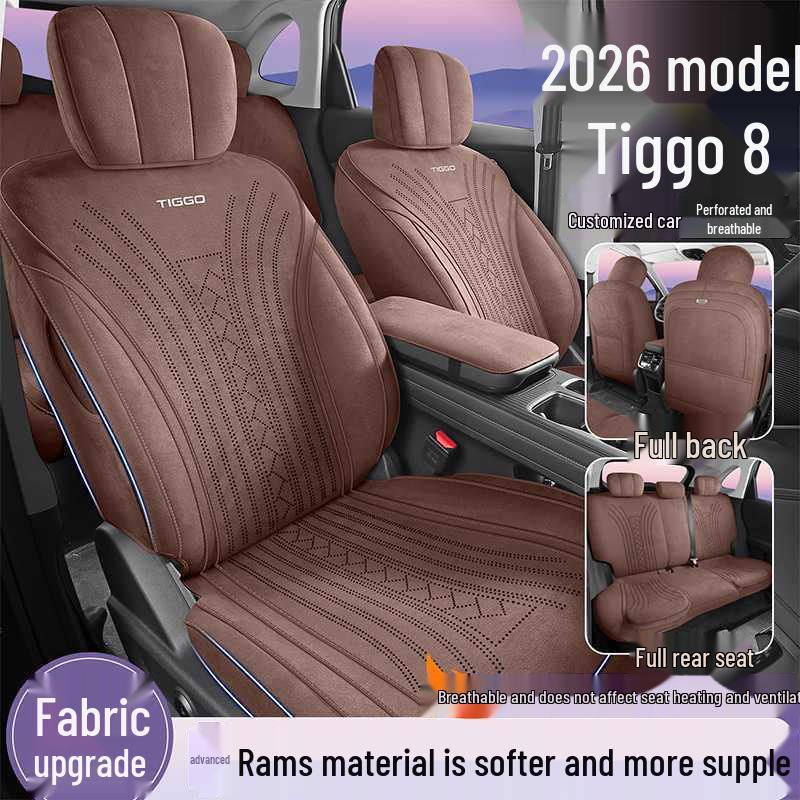 Coprisedili Auto Traspiranti All-Season per Tiggo 8 - Cuscini Perforati a Copertura Totale