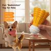 Durable Badminton Shape Dog Chew Molar Self Playing Rubber Grinding Teeth Stick Bite-resistant Training Dog Dog
