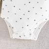 Baby and Toddler Multi-Color Theme Set Cute Printed Triangle Romper Comfortable Versatile Five-Piece Set