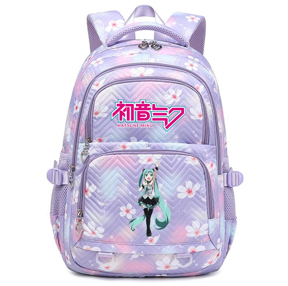 Anime Hatsune Miku Printed School Backpack Student Teenager Bookbag for Boy Girl Women Large Capacity Waterproof Backpack Travel Mochila Escolar