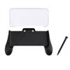 3 In 1 Hand Grip +Crystal Case+Plastic Stylus Pen for Nintendo NEW 2DS LL 2DS XL Console Black Accessories 1.5m Cable+ Bag