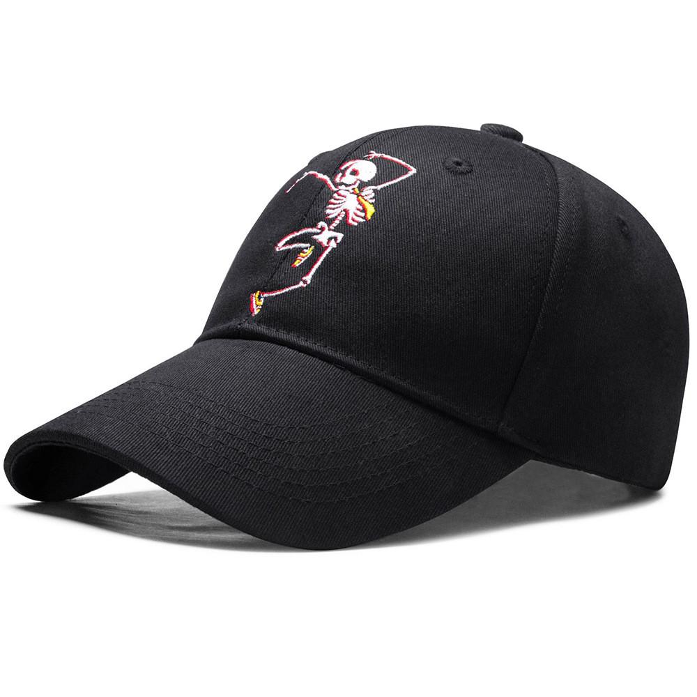 Spring Autumn Fashion Maple Leaf Embroidered Baseball Hat With Wide Brim Sunshade
