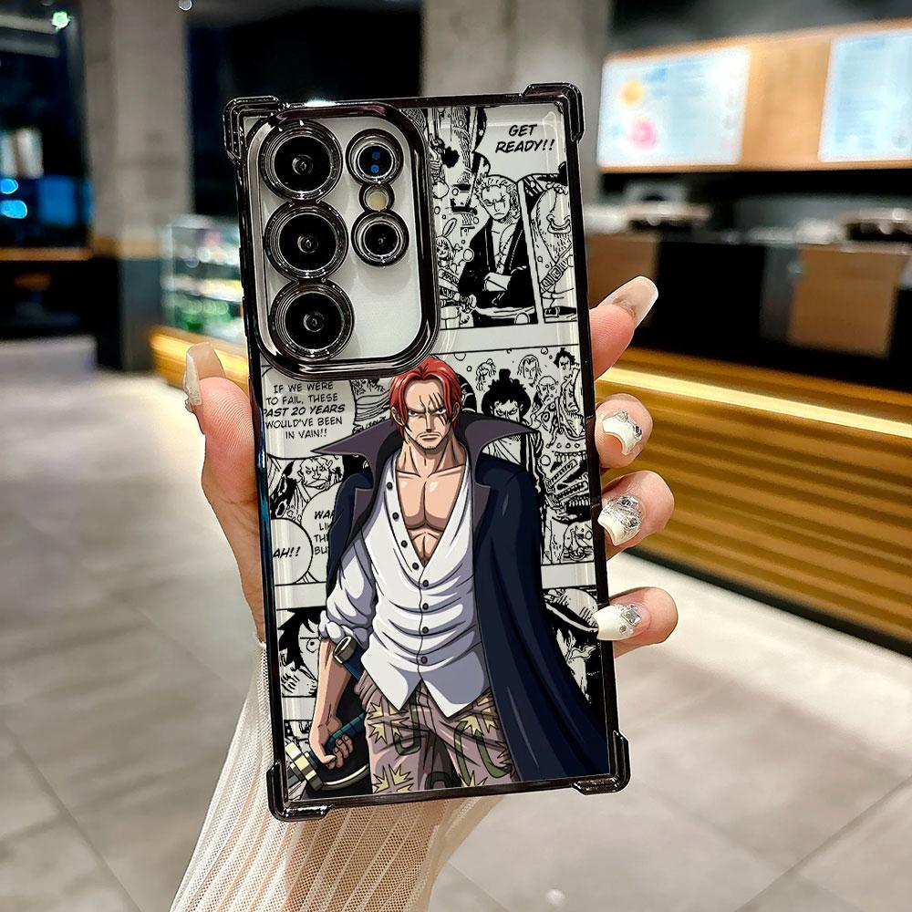 Anime O-One Pieces Shanks Coque For Galaxy S26 Ultra Phone Case For Samsung S26 S25 S24 S23 S21 Ultra S20 FE S25 Plus Soft Cover
