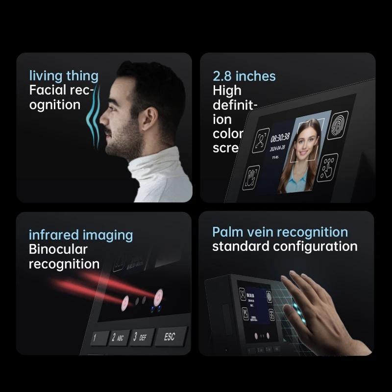Fingerprint attendance check password/Face Commute recorderpunch-in attendance For clock in clock out machine for workers
