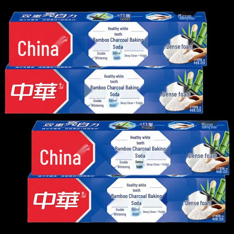 Зубная паста Zhonghua для здоровых зубов с бамбуковым углем для отбеливания