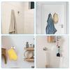 4Pcs Polished Bathroom Towel Hooks Stainless Steel Coat Robe Hook Wall Hanger With Screws Towel Rack Hang Hook For Hotel Kitchen