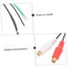 Speaker Wire Adapter, Mipcase Speaker Replacement Stereo Audio Cable Car Speaker Car Stereo Audio Cable Speaker Cable Plastic Black