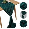 Solid Color Chiffon Table Runner Reusable Gauze Table Runner Wedding Table Runner  Dinning Table