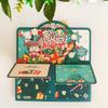 Christmas Three-dimensional Box Congratulation Cards New Year's Greeting Card Made Available for Desktop Ornaments