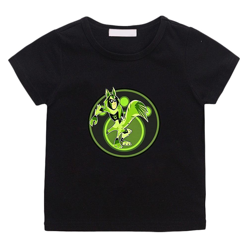 

Wild Kratts Cartoon T-shirt 100% Cotton Comic Anime Print Kids Tops Casual Tees Boys and Girls O-neck Children Clothing Summer 100 чёрный