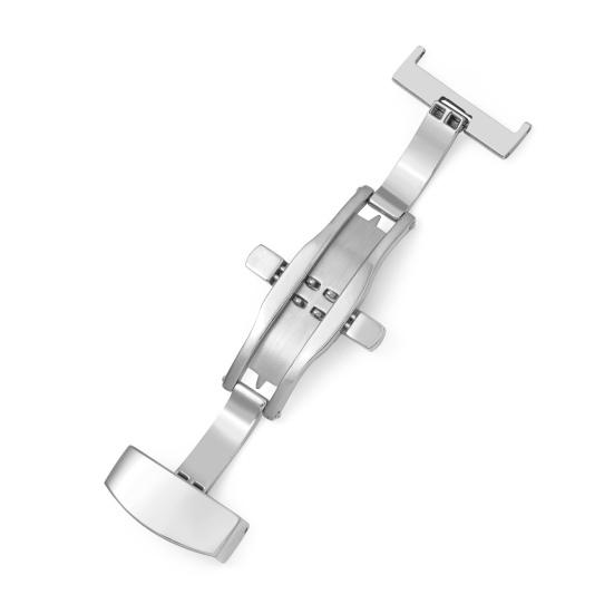 

Застежка ремешка для часов 18/20 мм, автоматическая, простая установка, пряжка из нержавеющей стали с двойным щелчком и бабочкой для повседневного ношения 20mm