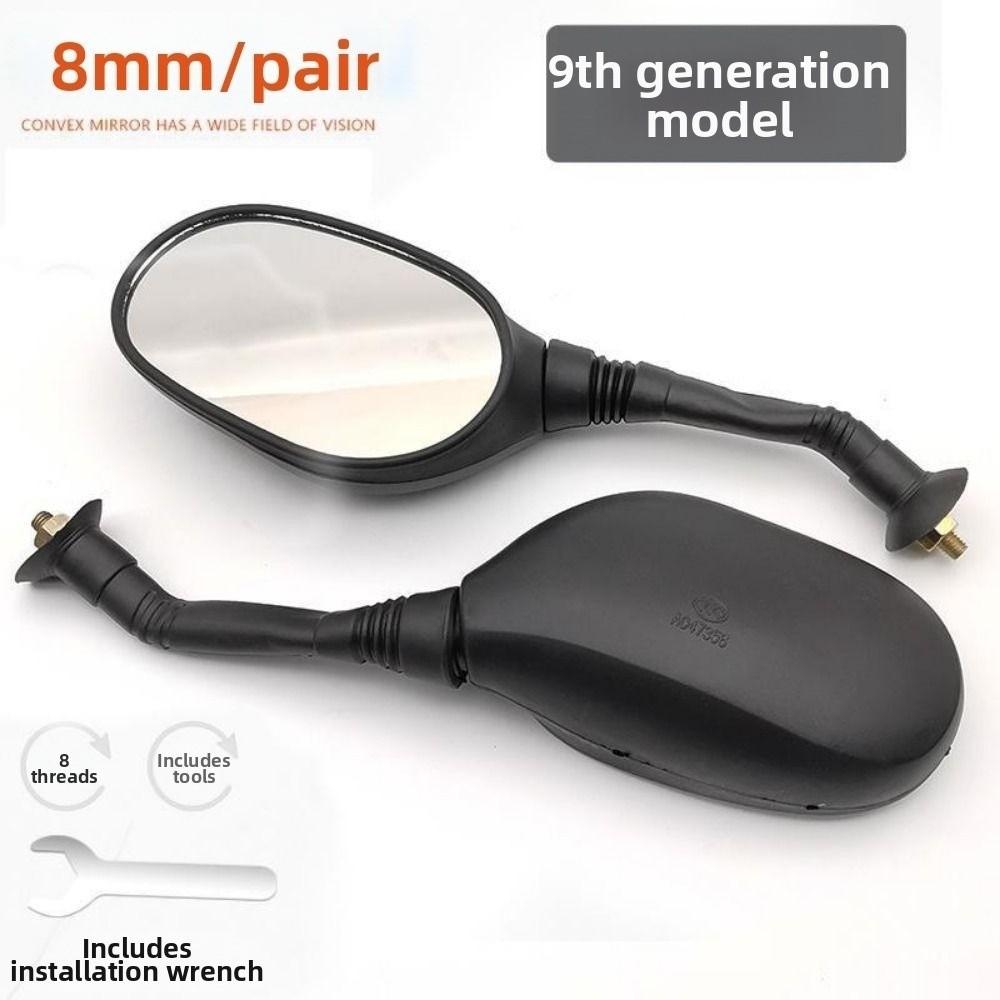 1Pair Universal Electric Scooter Rearview Mirror  for GY6 50cc 125cc 150cc Chinese ATV QUAD