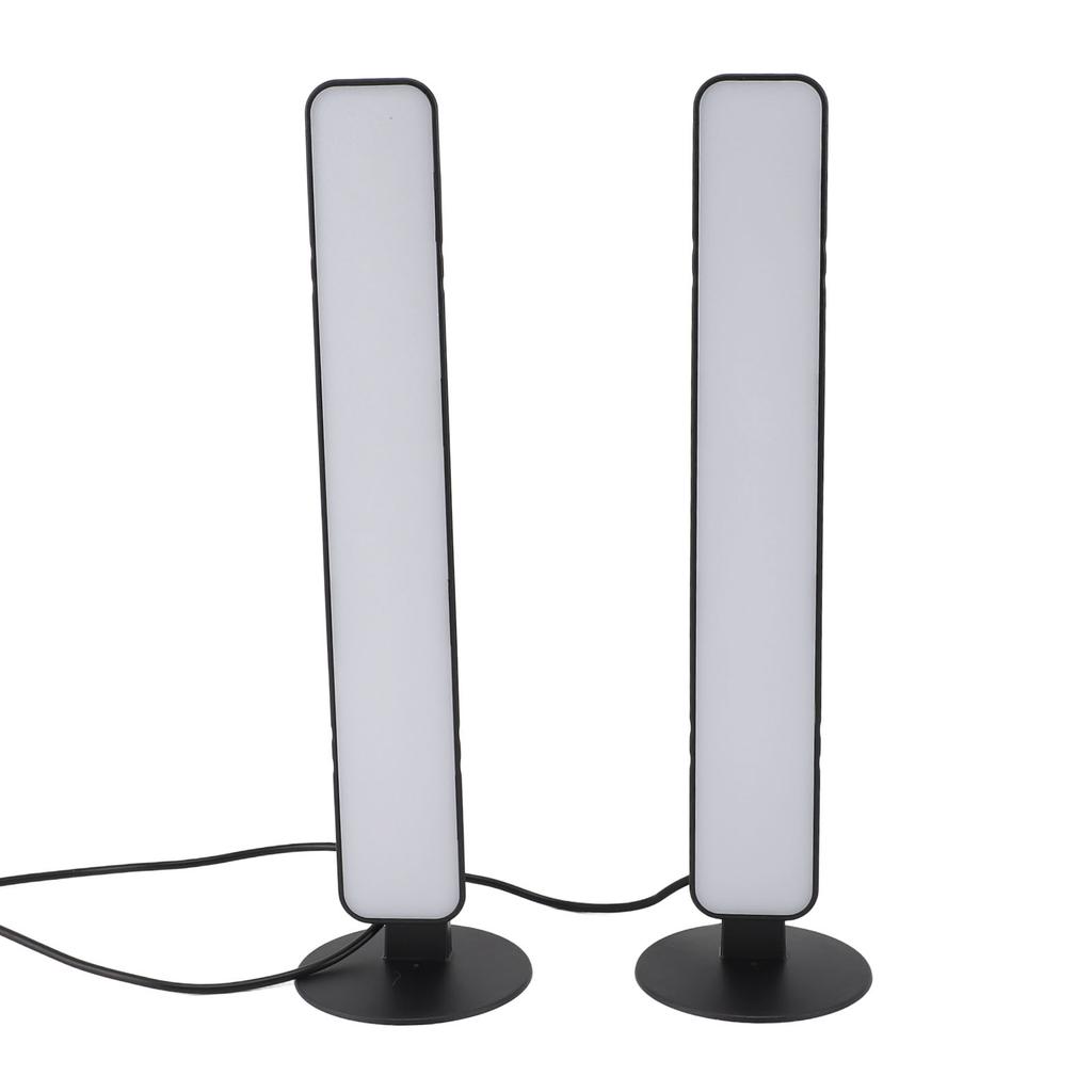 RGB-Lichtleiste Gaming-Lichtleisten 24-Tasten-Fernbedienung USB-betrieben Desktop-Schallaufnahmeleuchte für Gaming-PC-Raum