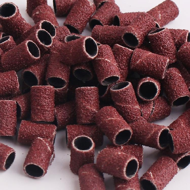 100Pcs 80/120/150/180/240Grit Nail Sanding Bands for Nail Drill Fine Grit Nail
