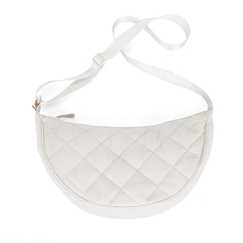 Quilted Plaid Women's Hobos Shoulder Bags Travel Shopping Ladies Crossbody Bag Large Capacity Nyl Female Handbags Purse
