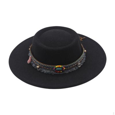 Wide Brim Hat Jazz for Party Stage Performance Formal Street Cosplay