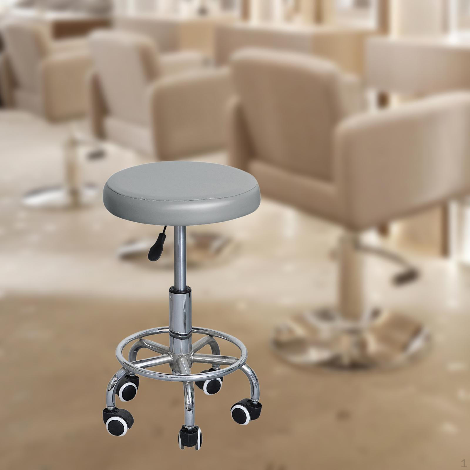 

Чехол для барного стула, круглый чехол для сиденья, водонепроницаемый чехол из искусственной кожи, стул серый