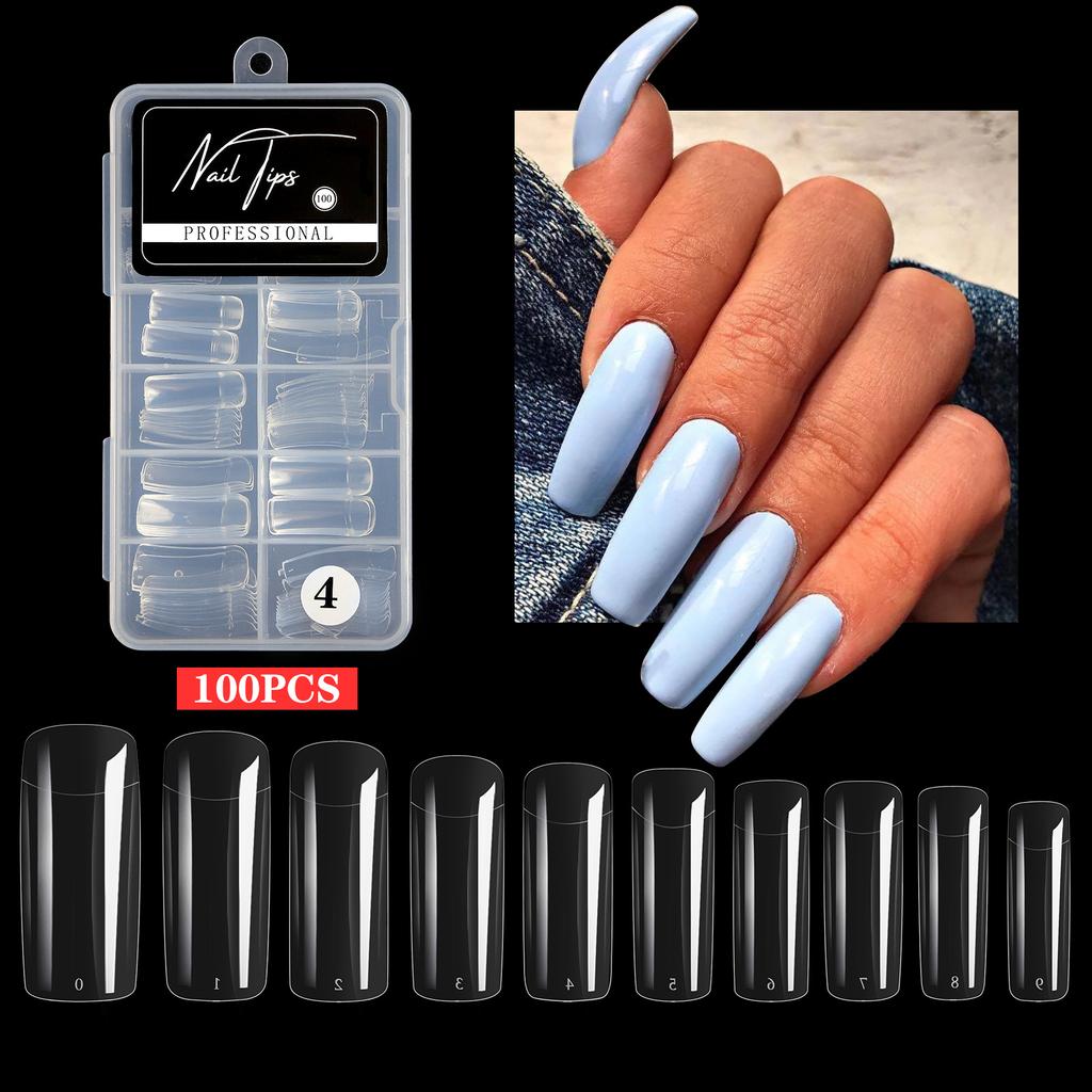 Nail Art Patch Patch Ultradünnes und nahtloses Fertigprodukt Abnehmbarer transparenter Vollaufkleber Erweiterte Box mit künstlichen Nägeln