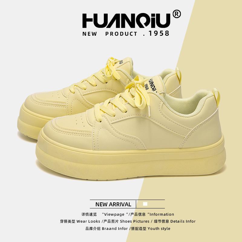 Global Explosion Spring Thick Baseplate Shoes Women's 2025 New Fashion Trend Student Versatile Shoes ZHQ3511