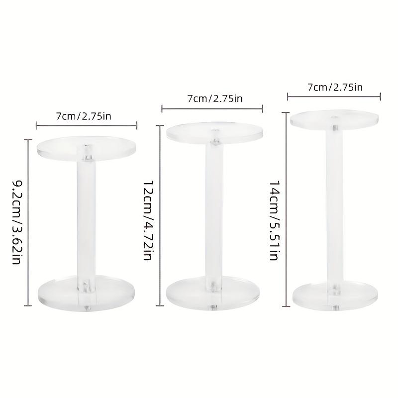 

3Pcs Acrylic Display Stand Set, Desktop Organizer, Multi-Function Organizer for Cosmetics ,Suitable for Home & Store Use
