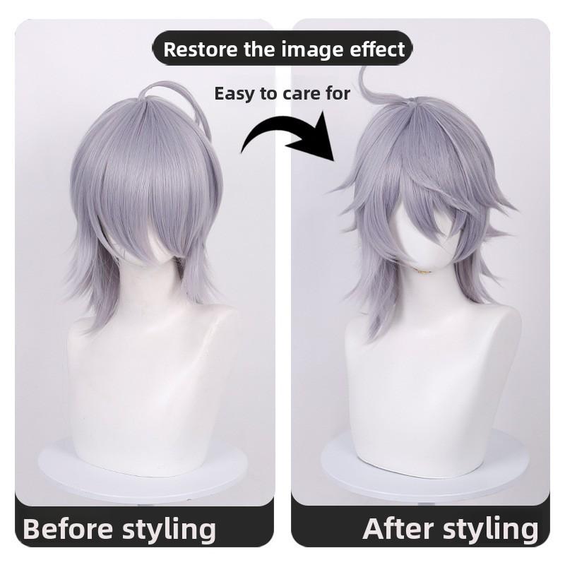 Roco Kingdom Enzo Cosplay Wig Short Hair With Hightemperature Silk For Cosplay Enthusiasts