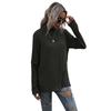 Autumn Half High Neck Sweater Women's Solid Color Loose Fit Fashion Casual Temperament Versatile Knitted Bottoming Top