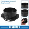 A ABSOPRO Universal Car Air Duct Connector Straight Air Heater Duct Joiner Connector Pipe 75mm Outer Diameter Black