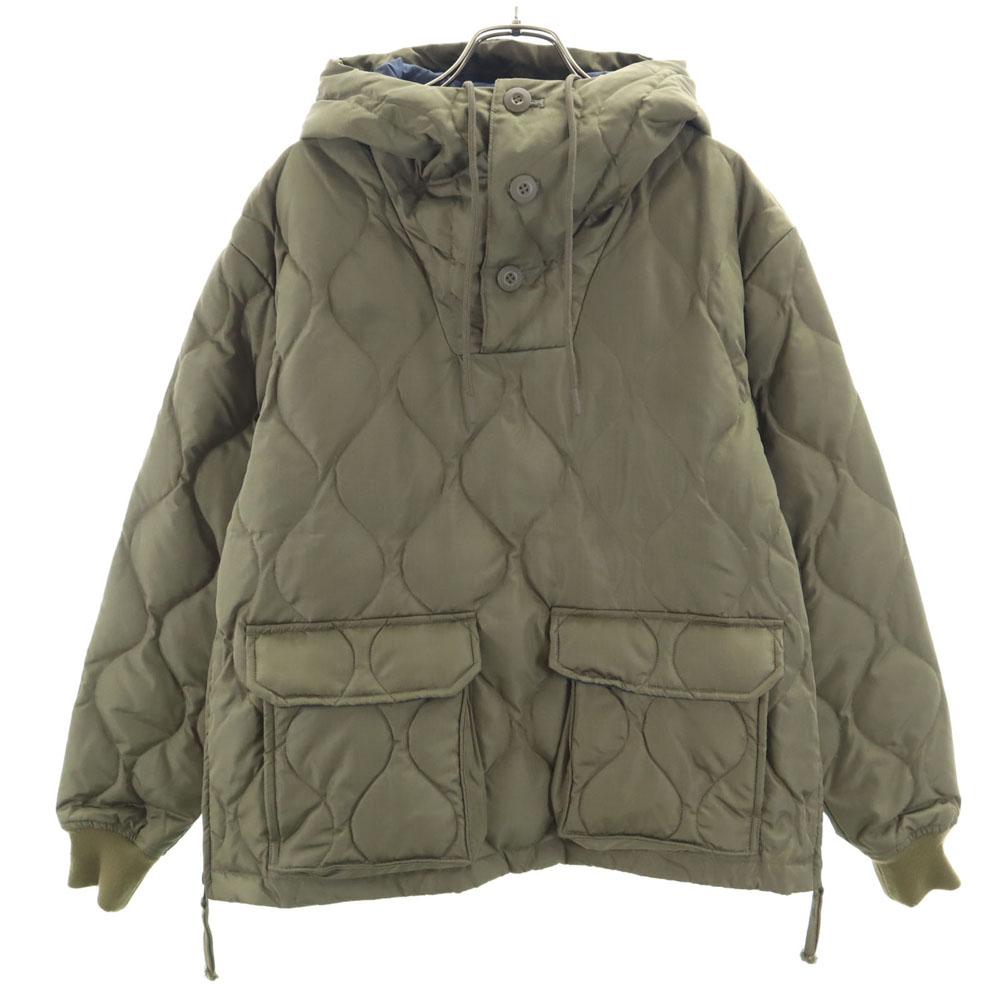 TAION Quilting Down Jacket XS Khaki Pullover Men's Used