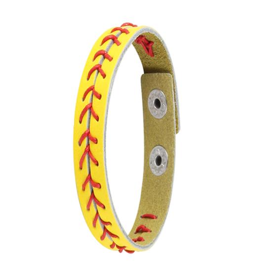 Baseball Bracelet Bright Color Ultralight Non-Fading Wear Resistant Adjustable Unisex Sports Wristband Bangle Gifts