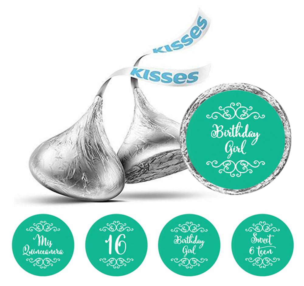 Darling Souvenir 16 Birthday Quinceanera Stickers 190 Pcs Chocolate Candy Labels