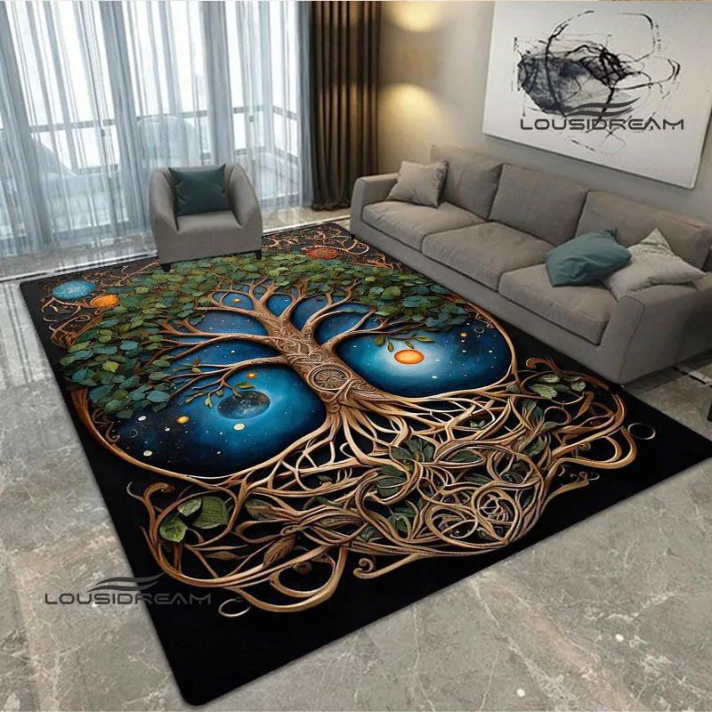 Tree of Life printed carpet kitchen mats Non -slip carpet outdoor carpets area rug bedroom decor pink room decor birthday gift