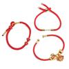 Halvferdig Justerbart Flettet Rødt Tau For DIY Smykkefremstilling Perling Armbånd